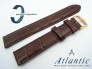 Pasek Atlantic 18 mm brazowy sprzączka w kolorze złotym