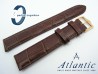 Pasek Atlantic 18 mm brazowy sprzączka w kolorze złotym