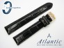  Atlantic 18 mm, czarny, sprzączka w kolorze złotym
