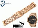 Bransoleta PUMA PU103461007 stalowa w kolorze różowego złota