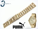Bransoleta PUMA PU103582002 stalowa w kolorze złotym 20 mm