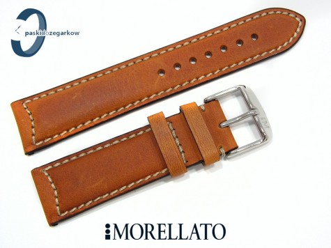 Pasek MORELLATO CEZANNE 22 mm brązowy skórzany