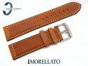 Pasek MORELLATO CEZANNE 22 mm brązowy skórzany