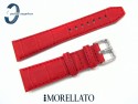 Pasek MORELLATO SOCCER 20 mm skórzany wodoodporny czerwony
