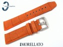 Pasek MORELLATO SOCCER 20 mm skórzany wodoodporny pomarańczowy