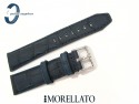 Pasek MORELLATO SOCCER 24 mm skórzany wodoodporny niebieski