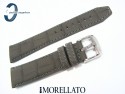 Pasek MORELLATO SOCCER 22 mm skórzany wodoodporny szary