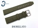 Pasek MORELLATO SOCCER 20 mm skórzany wodoodporny zielony