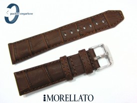 Pasek MORELLATO SOCCER skórzany wodoodporny brązowy