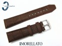 Pasek MORELLATO SOCCER 24 mm skórzany wodoodporny brązowy