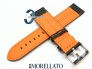 Pasek MORELLATO BIKING skórzano-materiałowy wodoodporny pomarańczowe przeszycie