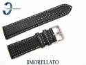 Pasek MORELLATO BIKING 24 mm skórzano-materiałowy wodoodporny białe przeszycie