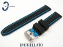 Pasek MORELLATO TARIM SILICONE czarno-niebieski