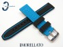 Pasek MORELLATO TARIM SILICONE czarno-niebieski