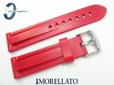 Pasek MORELLATO MARINER 24 mm, gumowy, czerwony