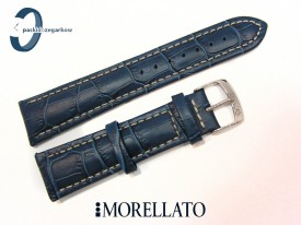 Pasek MORELLATO PLUS skórzany niebieski