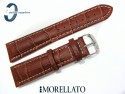 Pasek MORELLATO PLUS 22 mm skórzany średni brąz