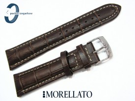 Pasek MORELLATO PLUS 22 mm skórzany ciemny brąz