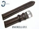 Pasek MORELLATO PLUS 22 mm skórzany ciemny brąz