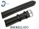 Pasek MORELLATO PLUS 22 mm skórzany czarny czarny