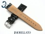 Pasek MORELLATO EXTRA ALLIGATORE skórzany, czarny