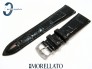 Pasek MORELLATO EXTRA ALLIGATORE skórzany, czarny