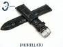 Pasek MORELLATO EXTRA ALLIGATORE skórzany, czarny