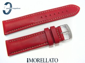 Pasek MORELLATO skórzany czerwony