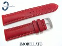 Pasek MORELLATO CASTAGNO skórzany 20 mm czerwony