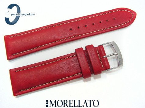 Pasek MORELLATO skórzany czerwony