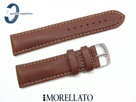 Pasek MORELLATO CASTAGNO skórzany 18 mm brązowy