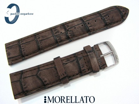 Pasek MORELLATO LARICE brązowy skórzany