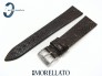 Pasek MORELLATO LIVORNO 16 mm skórzany jaszczurka ciemny brąz