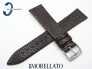 Pasek MORELLATO LIVORNO 16 mm skórzany jaszczurka ciemny brąz