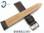 Pasek MORELLATO LIVORNO 16 mm skórzany jaszczurka ciemny brąz
