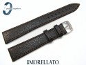 Pasek MORELLATO DUBLINO XL 20 mm ciemny brąz skórzany