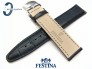 Pasek Festina F16872 skórzany granatowy 21 mm