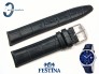 Pasek Festina F16872 skórzany granatowy 21 mm