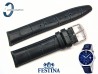 Pasek Festina F16872 skórzany granatowy 21 mm