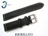 Pasek MORELLATO CEZANNE czarny skórzany