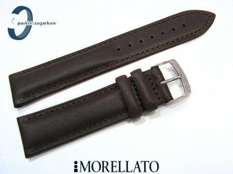 Pasek MORELLATO MUSA ciemny brąz skórzany