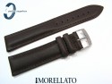 Pasek MORELLATO MUSA 18 mm ciemny brąz skórzany