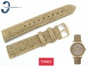 Pasek Timex T2P173 skórzany złoto-brązowy 18 mm