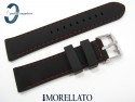  Pasek MORELLATO CAREZZA 20 mm silikonowy czarny