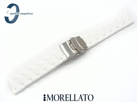 Pasek MORELLATO ISEO silikonowy biały