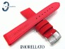 Pasek MORELLATO CORDURA materiałowo-skórzany czerwony 