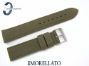 Pasek MORELLATO CORDURA materiałowo-skórzany zielony 20 mm