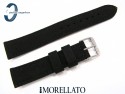 Pasek MORELLATO CORDURA materiałowo-skórzany czarny 18 mm