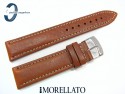 Pasek MORELLATO VOYAGER skórzany złoty brąz 18 mm