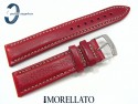 Pasek MORELLATO VOYAGER skórzany czerwony 20 mm